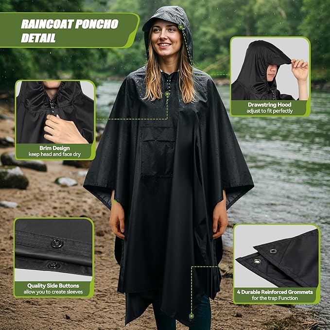 Nepromokavé pončo do deště