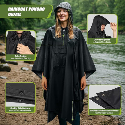 Nepromokavé pončo do deště